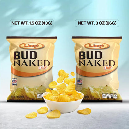 Limyè’ Bud Naked Potato chips, Healthy Kosher Certified Snacks Variety packs - Salted Chips, No Artificial Flavors, Vegan Gluten Free Chips