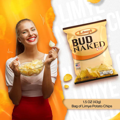 Limyè’ Bud Naked Potato chips, Healthy Kosher Certified Snacks Variety packs - Salted Chips, No Artificial Flavors, Vegan Gluten Free Chips