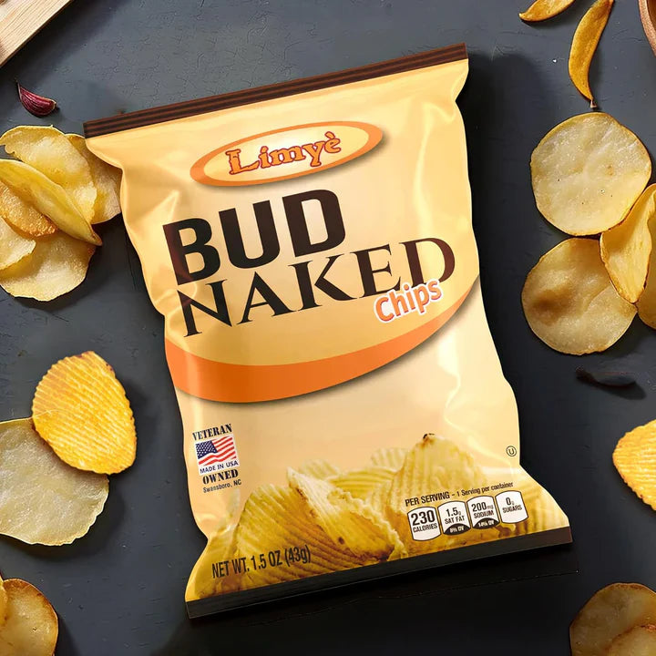 Limyè’ Bud Naked Potato chips, Healthy Kosher Certified Snacks Variety packs - Salted Chips, No Artificial Flavors, Vegan Gluten Free Chips